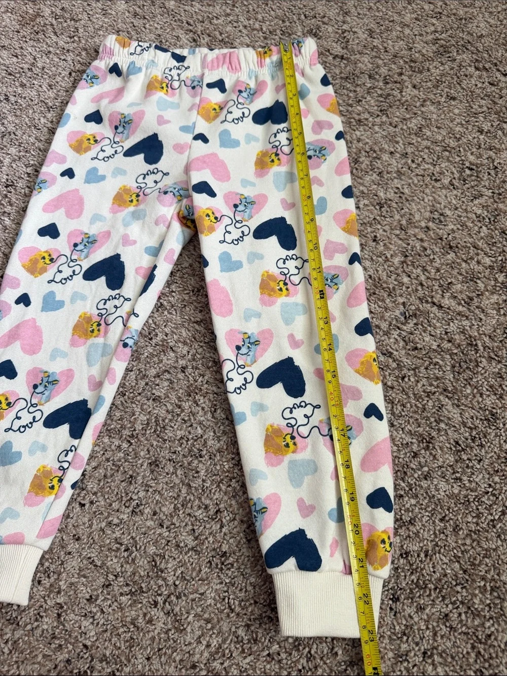 NWT DISNEY LADY AND THE TRAMP TWO PIECE FLEECE LINED SET